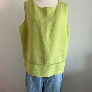 Parisian Works tunic top 100% Linen Size XL